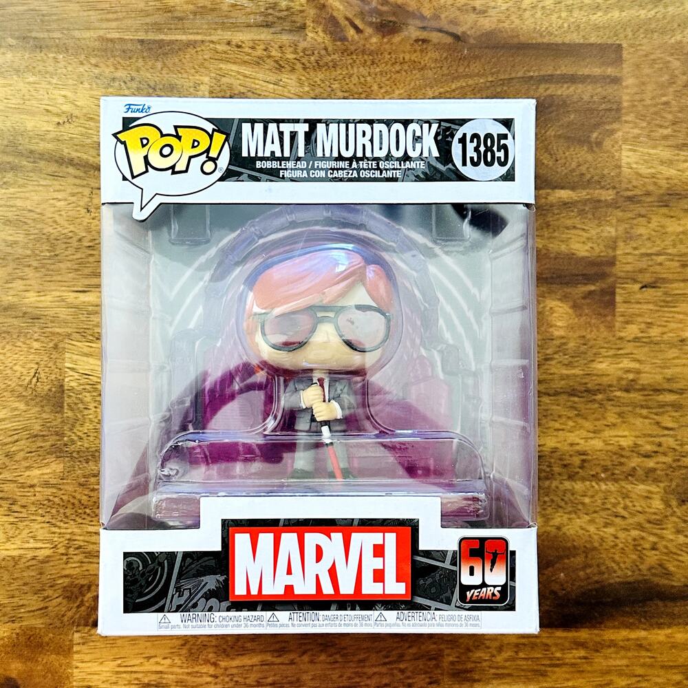 Funko Pop Deluxe Marvel Daredevil 60th Matt Murdock Radar Vinyl Figure 1385